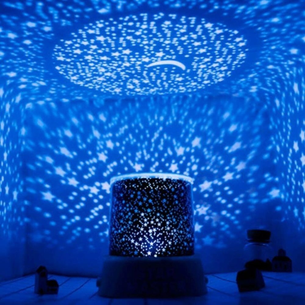 Starry Night Sky Projector LED Star Light Lamp Romantic Cosmos Master Kids Gift